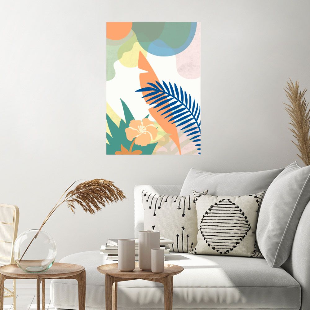 Affiche Feuillage tropical vibrant
