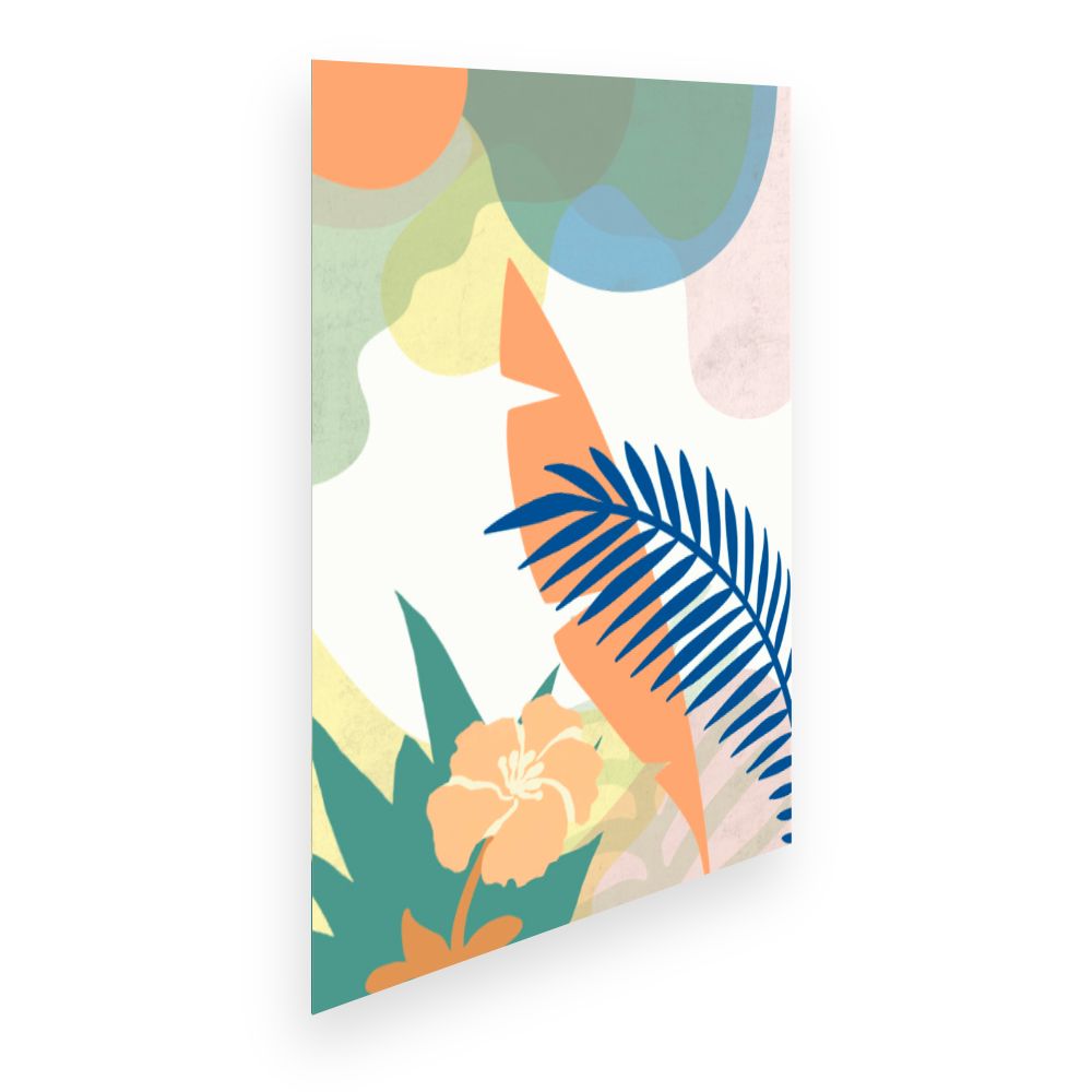 Affiche Feuillage tropical vibrant