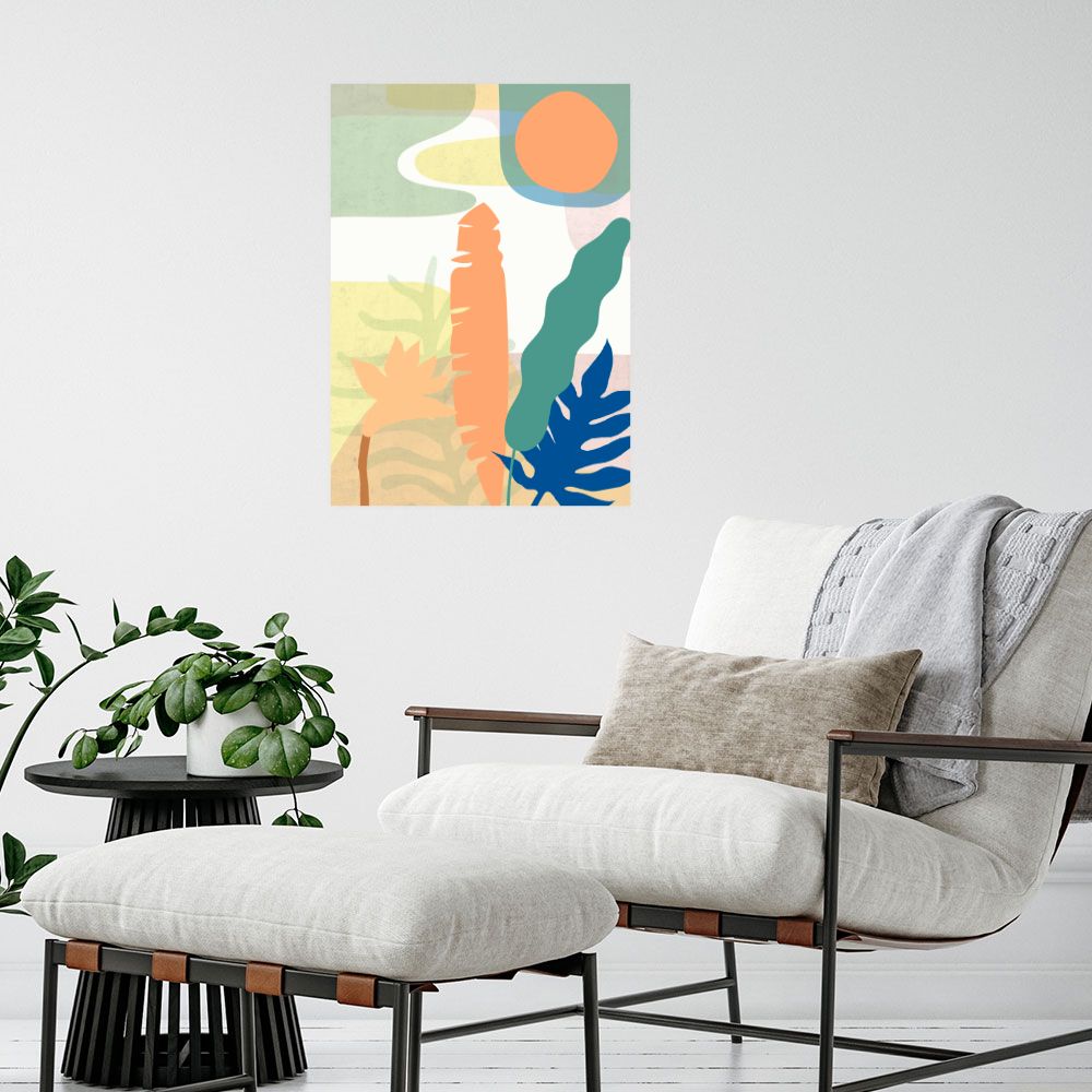 Affiche Jungle abstraite