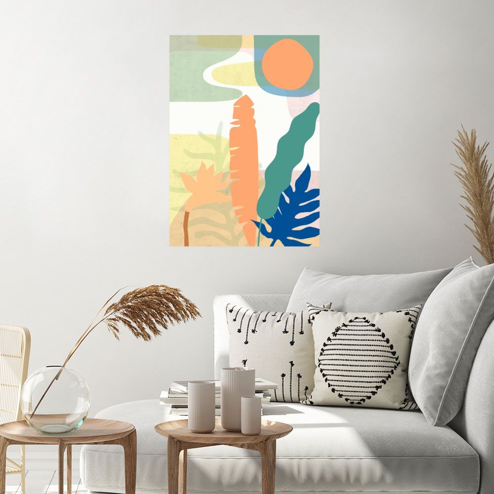 Affiche Jungle abstraite