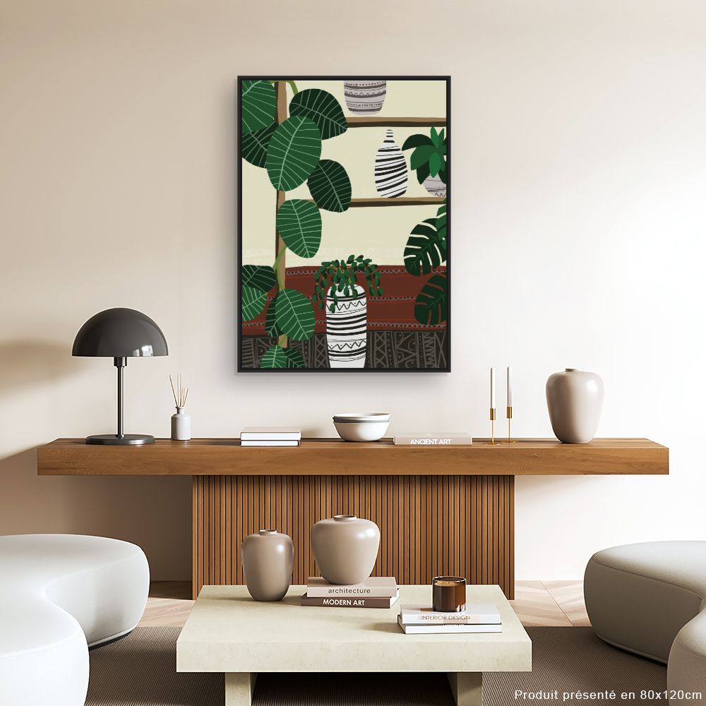 Tableau Plantes et vases