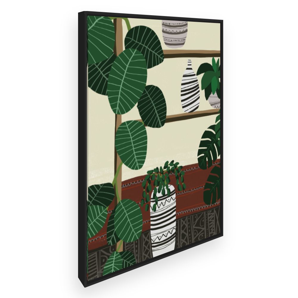 Toile Plantes et vases