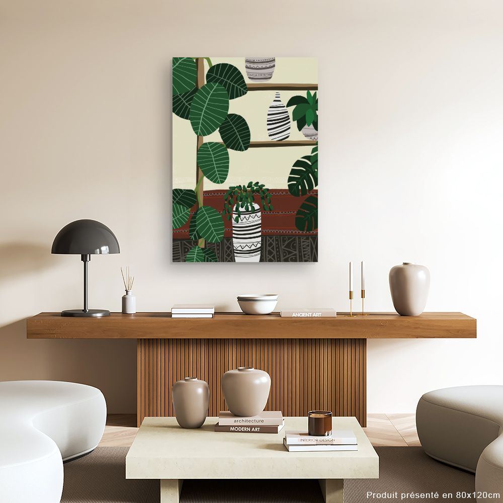 Tableau Plantes et vases