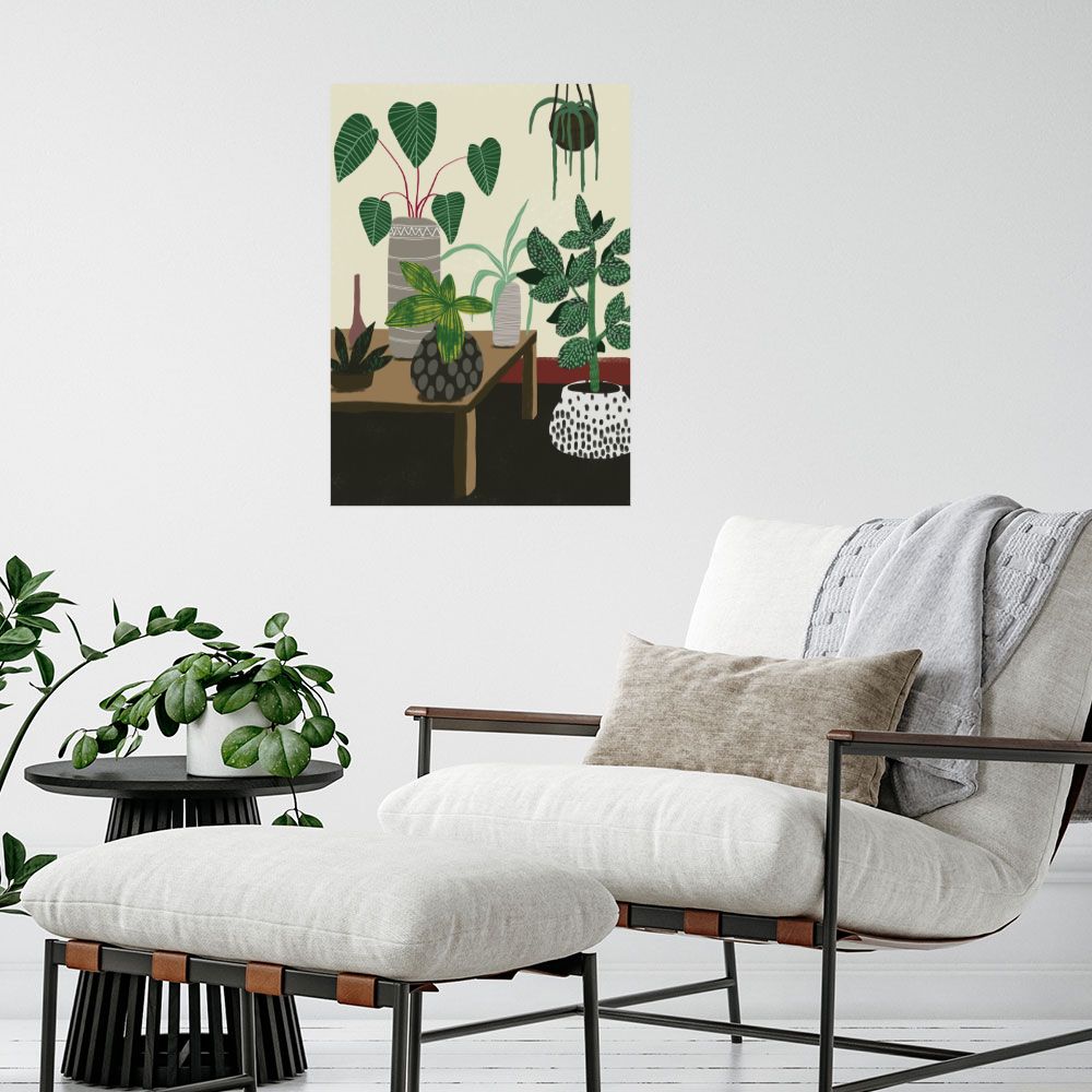Affiche Jardin intérieur élégant