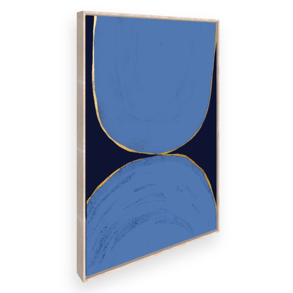 Toile Cercle doré élégant