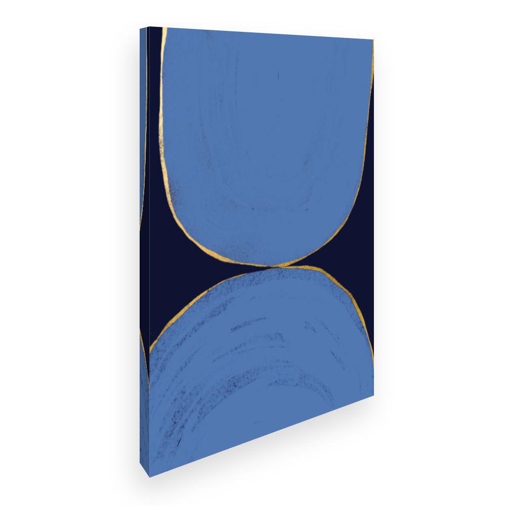 Toile Cercle doré élégant