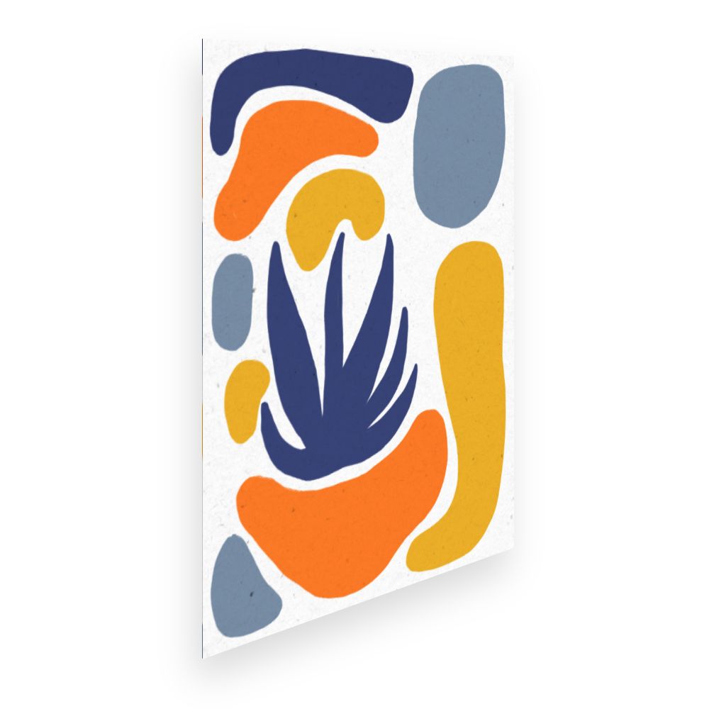 Affiche Formes abstraites vibrantes