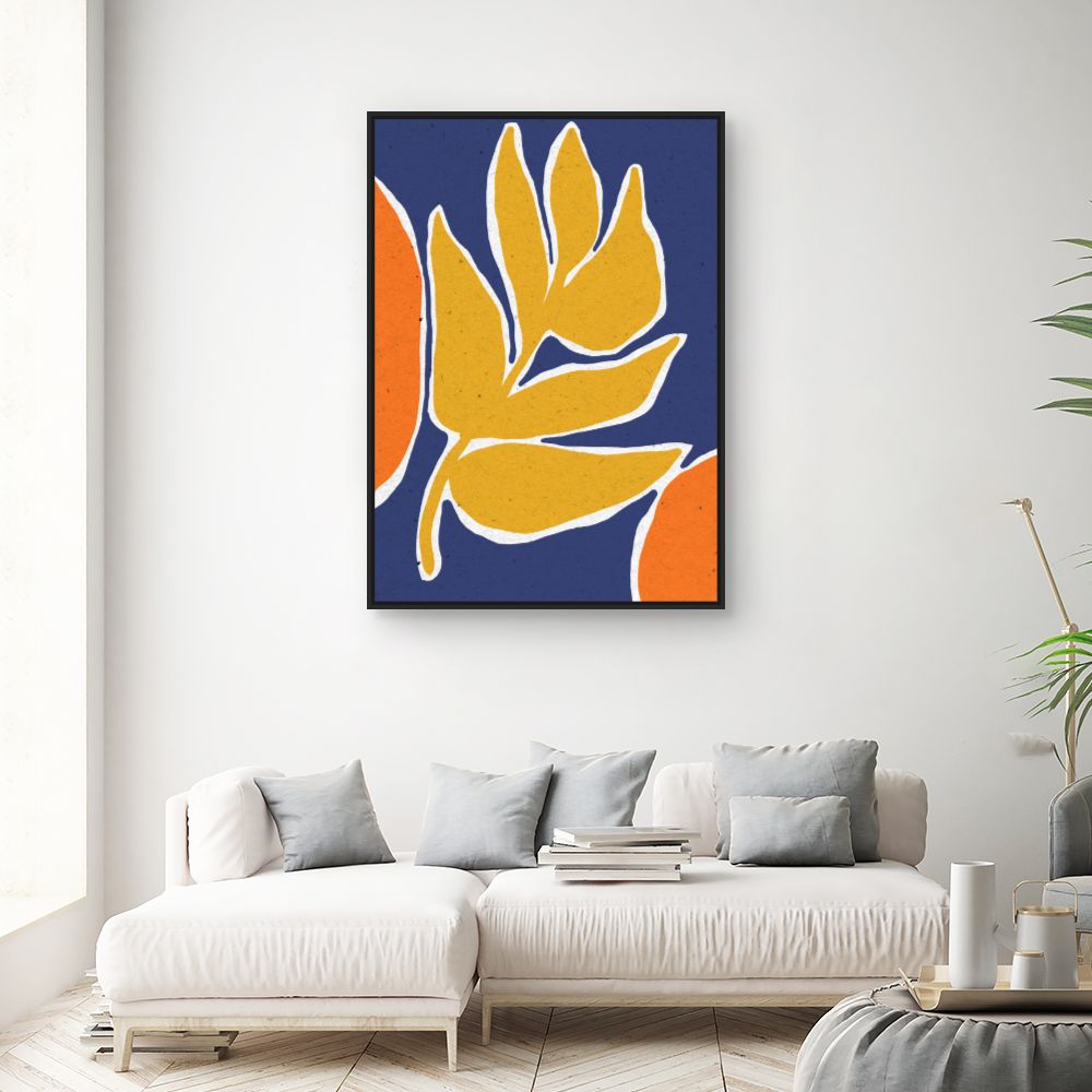 Tableau Feuilles colorées audacieuses