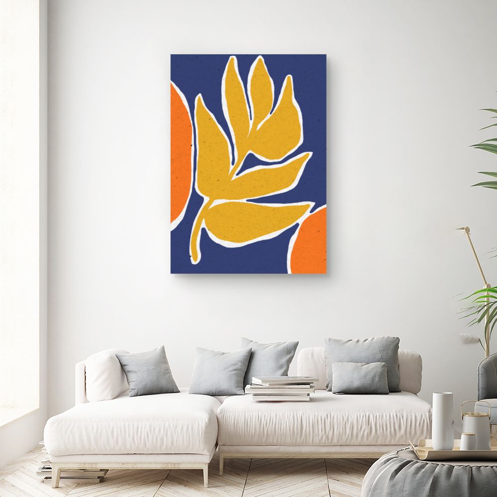 Tableau Feuilles colorées audacieuses