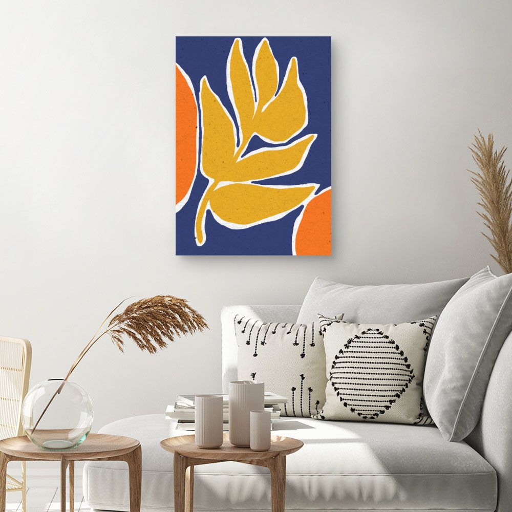 Tableau Feuilles colorées audacieuses
