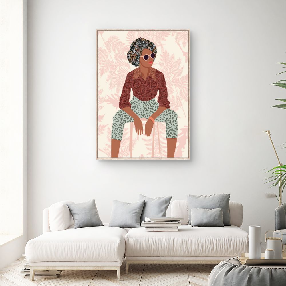 Tableau Portrait stylisé audacieux