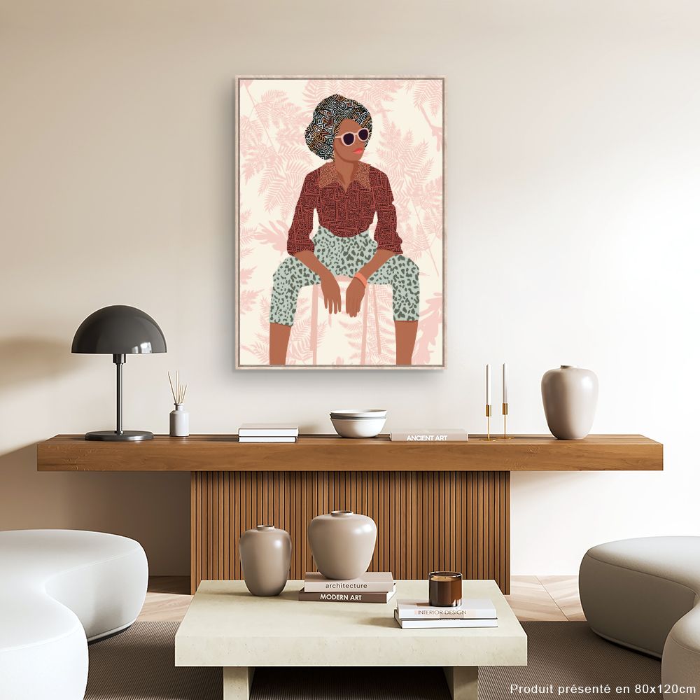 Tableau Portrait stylisé audacieux