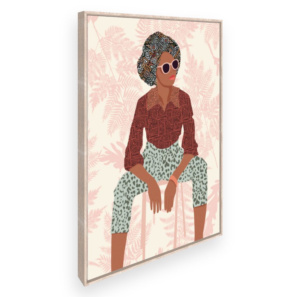 Toile Portrait stylisé audacieux