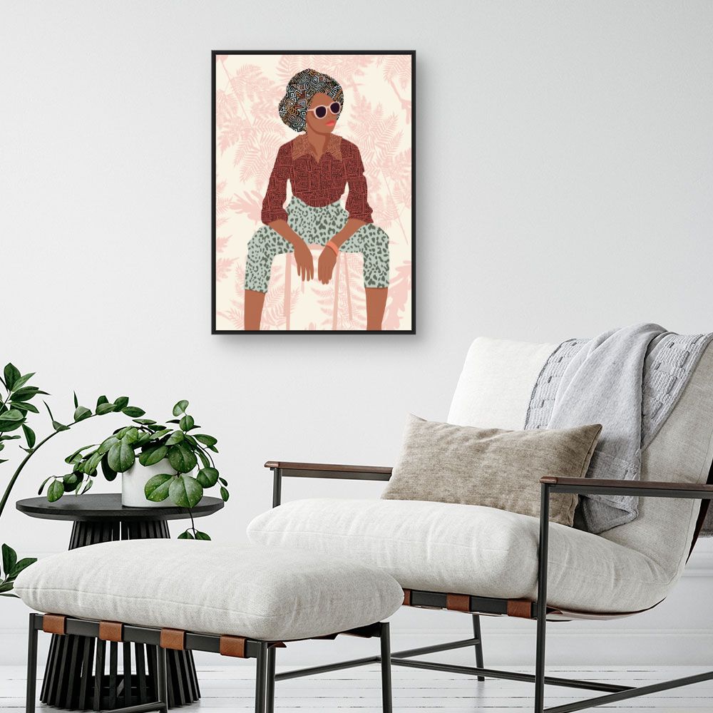 Tableau Portrait stylisé audacieux