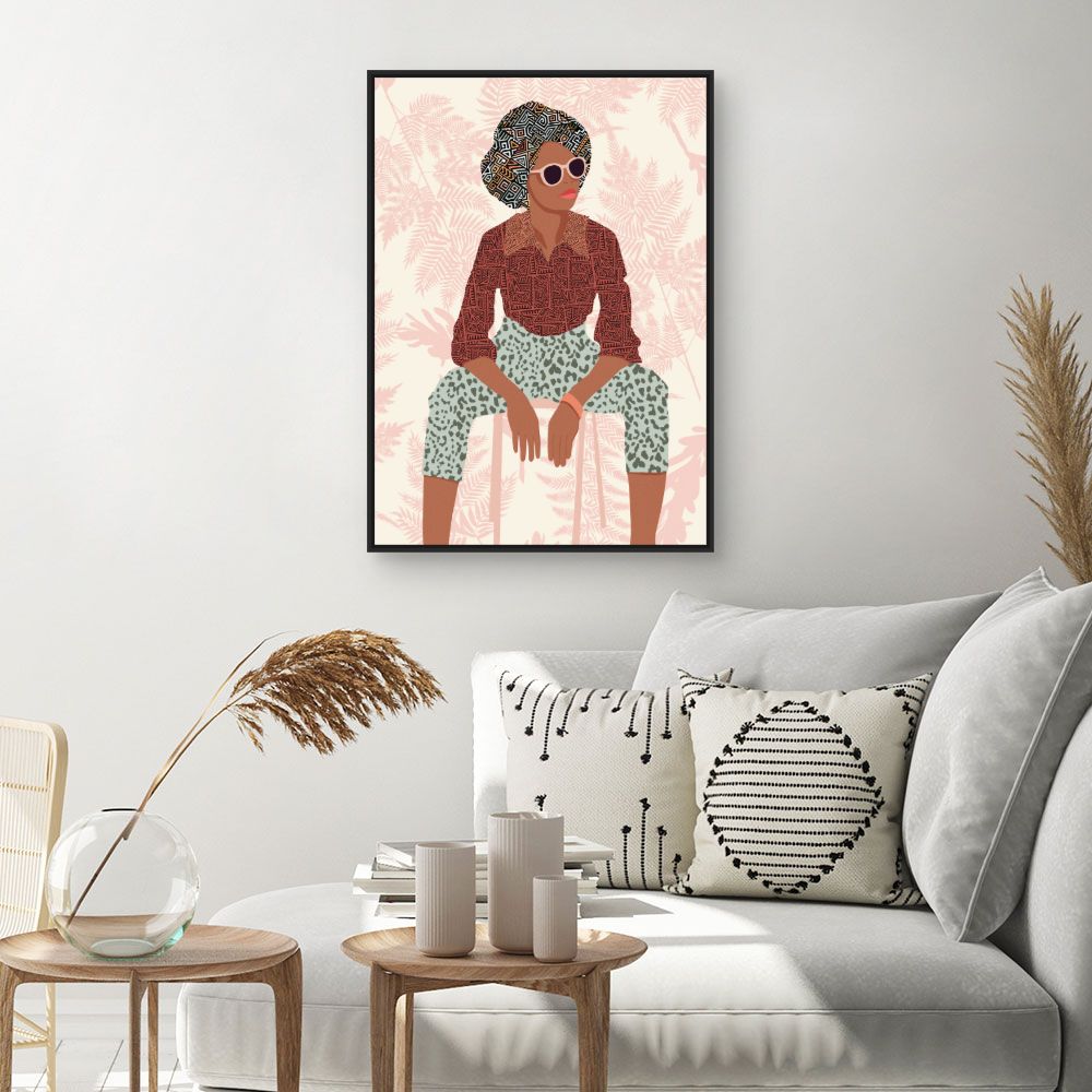 Tableau Portrait stylisé audacieux