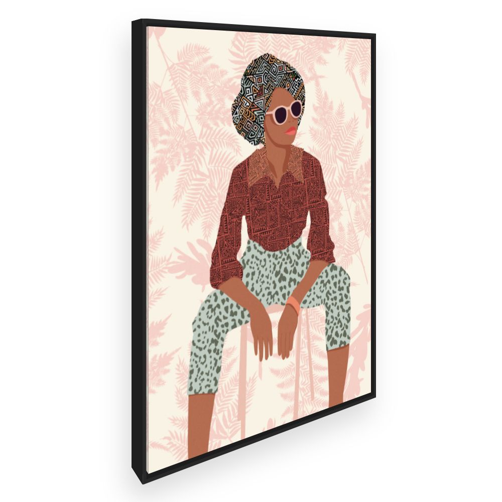 Toile Portrait stylisé audacieux