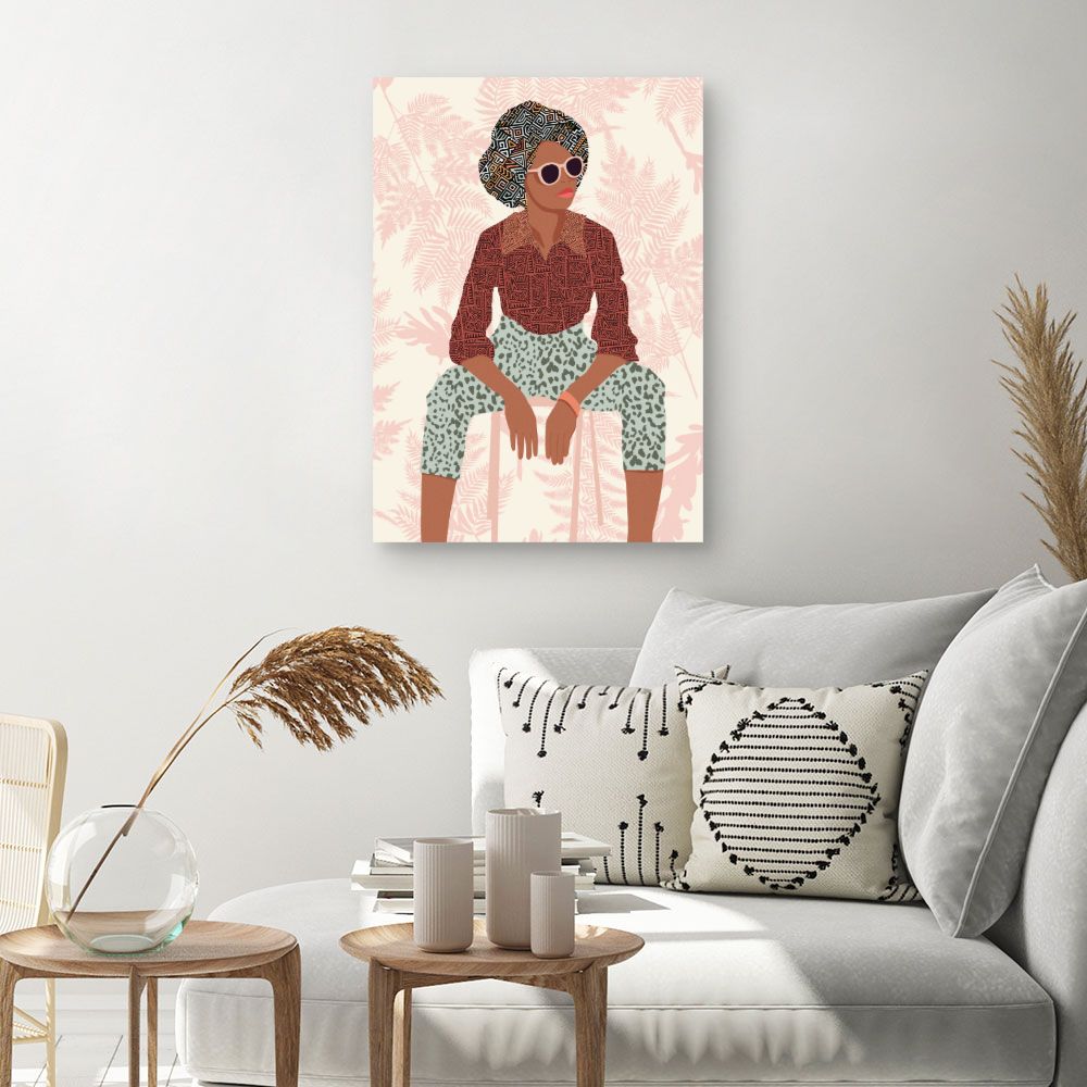 Tableau Portrait stylisé audacieux