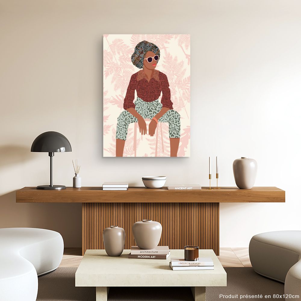 Tableau Portrait stylisé audacieux