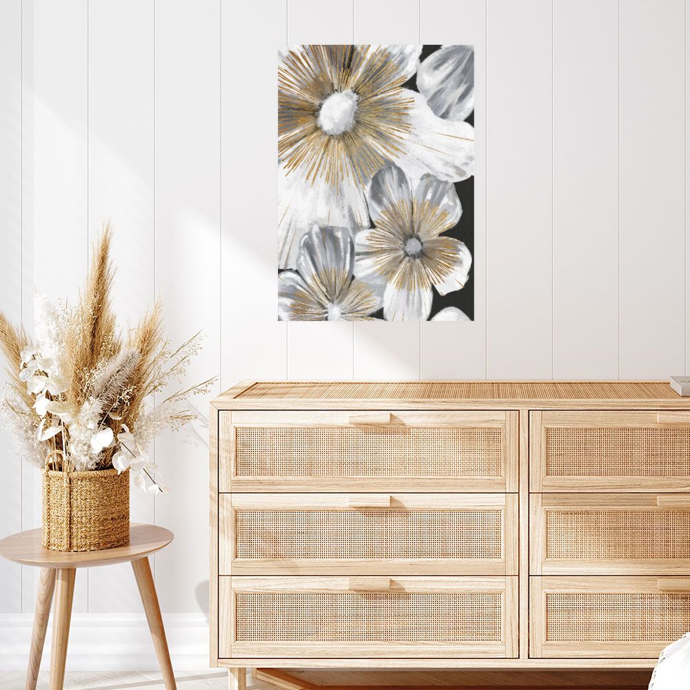 Affiche Fleurs scintillantes