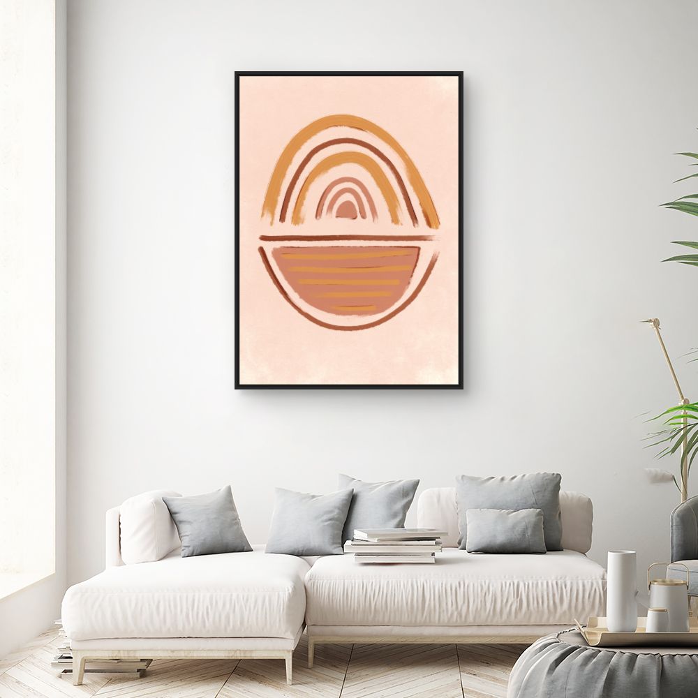 Tableau Arc stylisé en terre