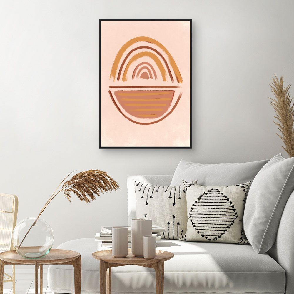 Tableau Arc stylisé en terre