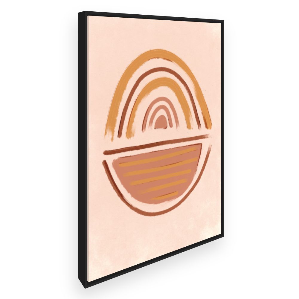 Toile Arc stylisé en terre