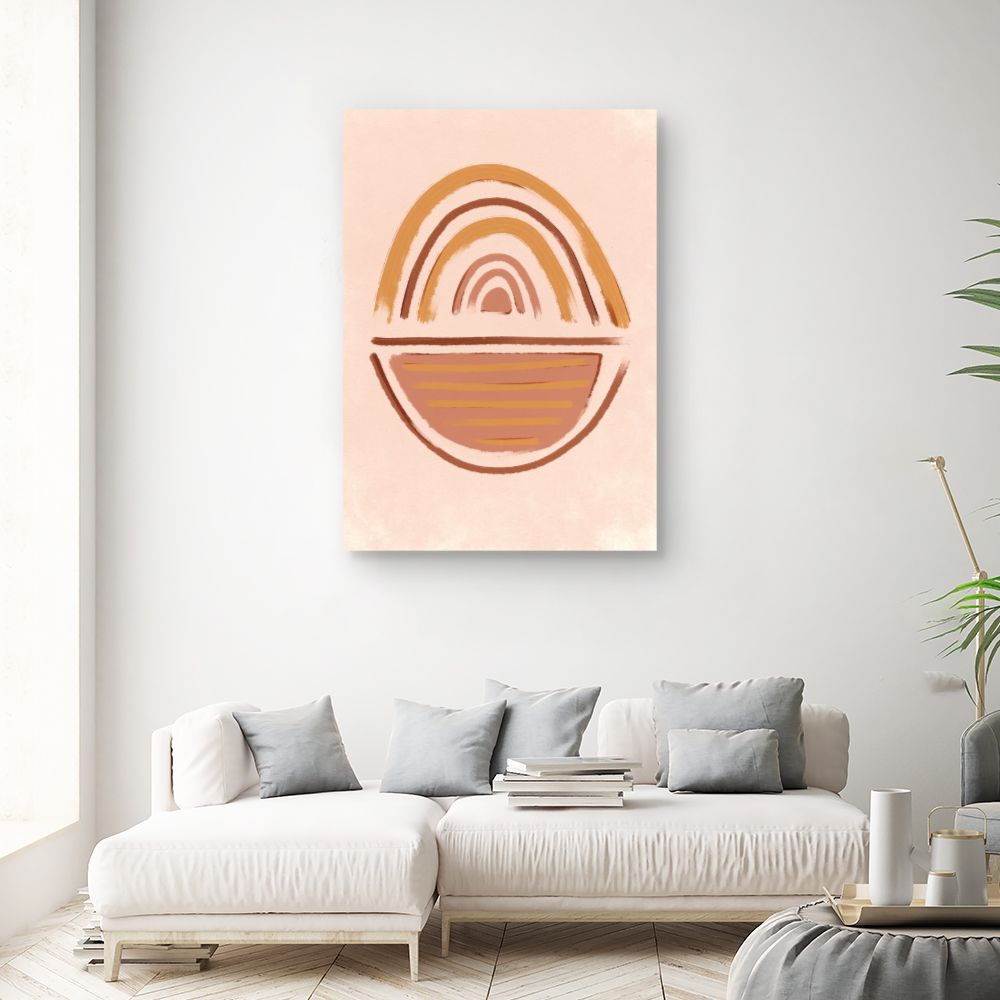 Tableau Arc stylisé en terre