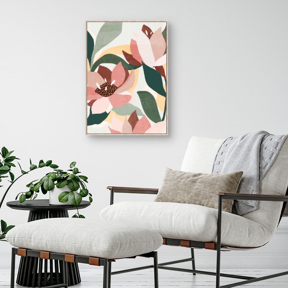 Tableau Fleurs abstraites