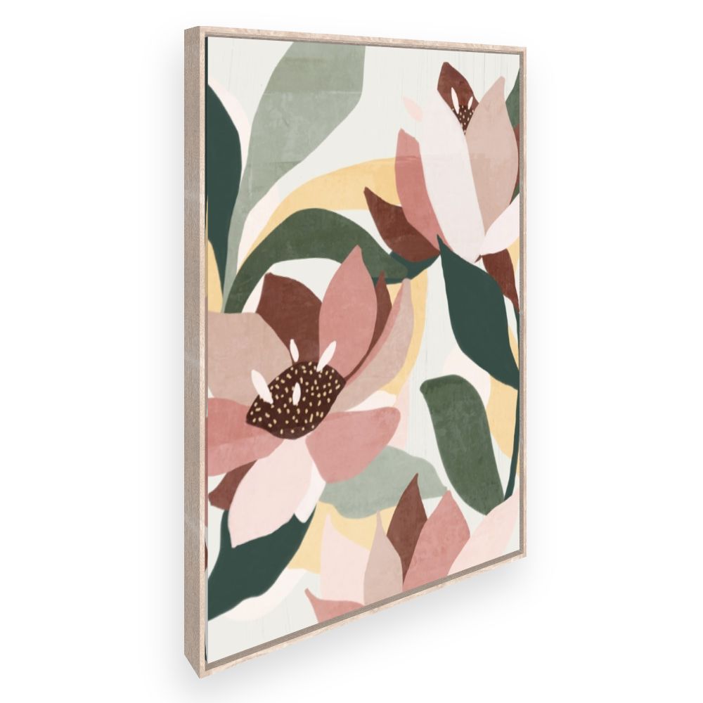 Toile Fleurs abstraites
