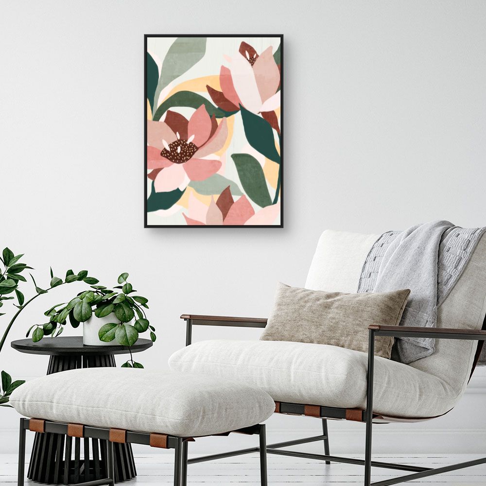 Tableau Fleurs abstraites