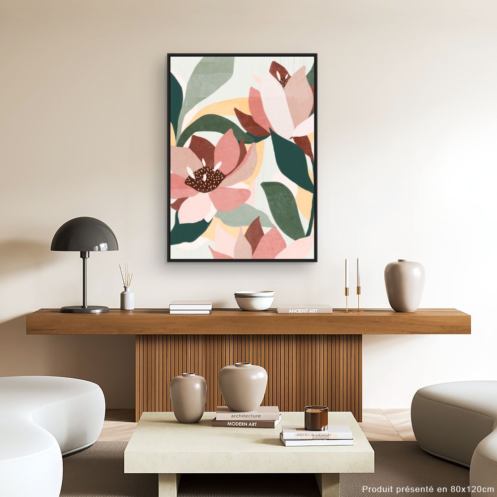 Tableau Fleurs abstraites