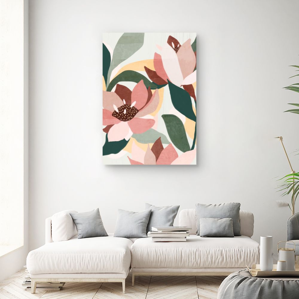 Tableau Fleurs abstraites
