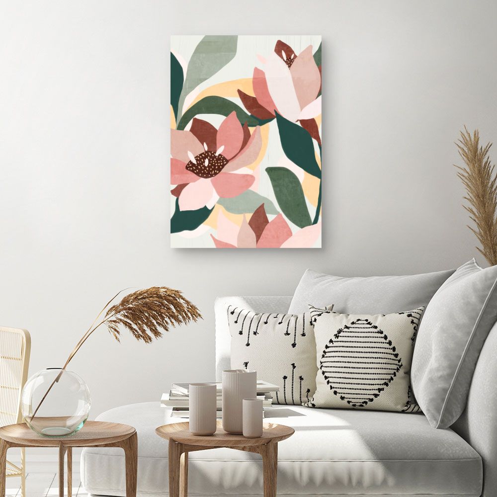 Tableau Fleurs abstraites