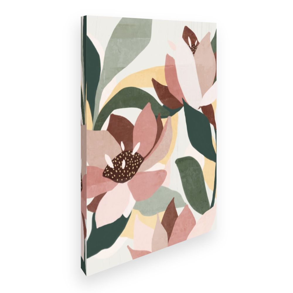 Toile Fleurs abstraites