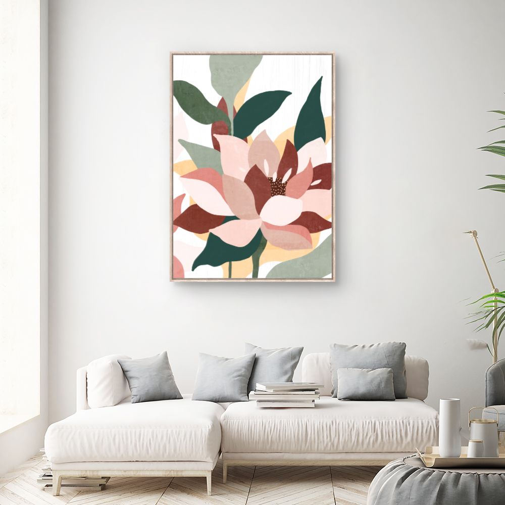 Tableau Fleurs abstraites