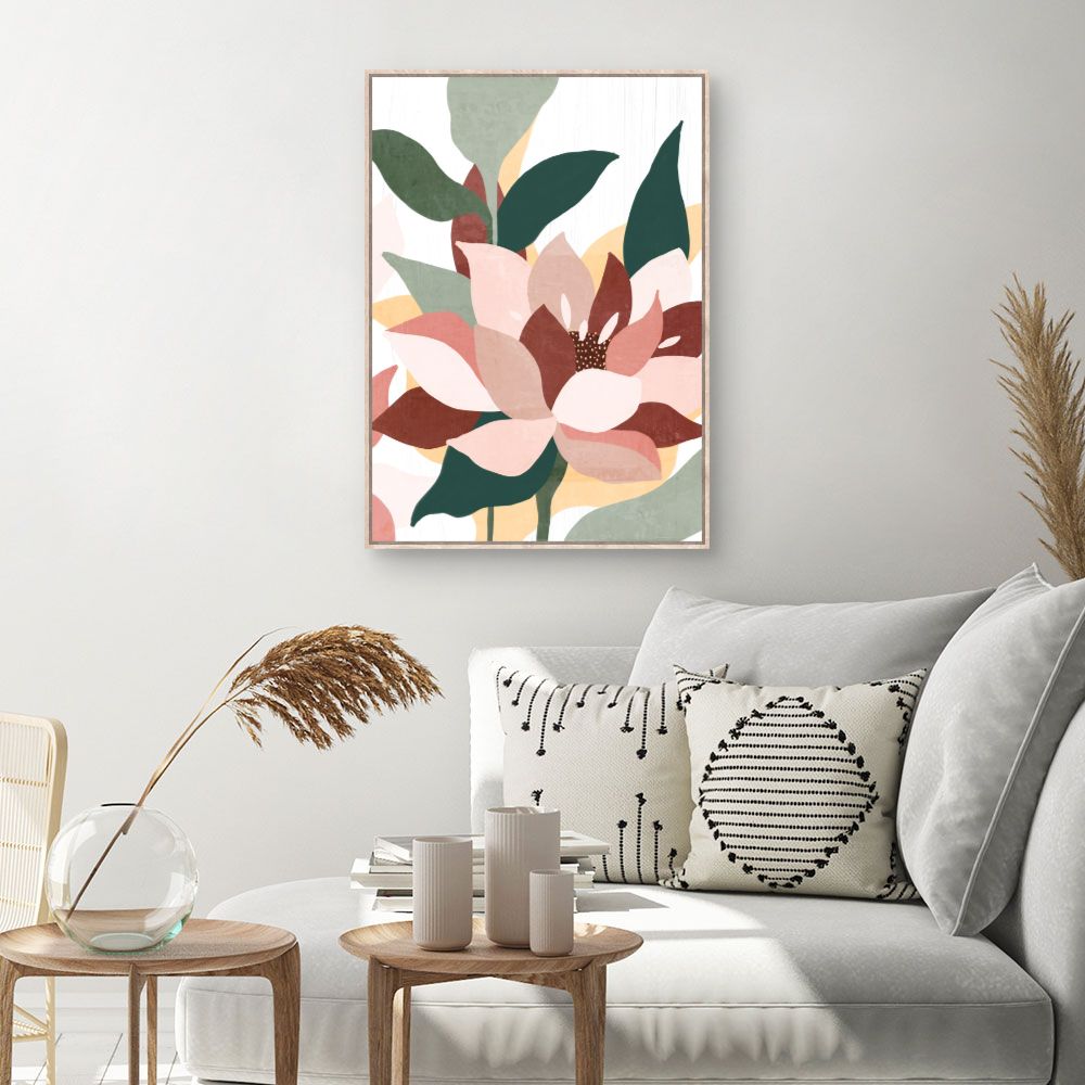Tableau Fleurs abstraites
