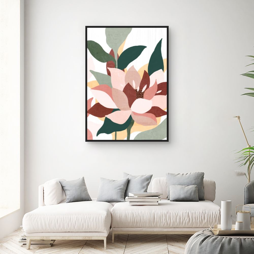 Tableau Fleurs abstraites