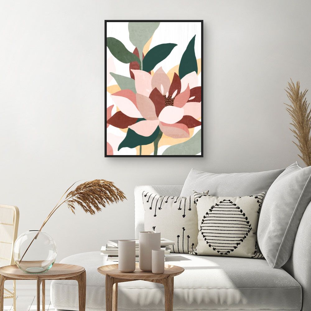 Tableau Fleurs abstraites