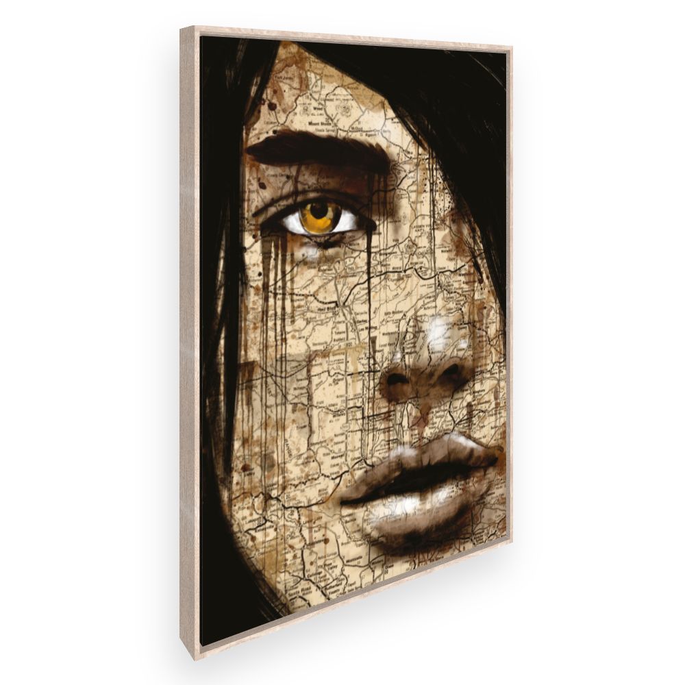 Toile Portrait cartographique