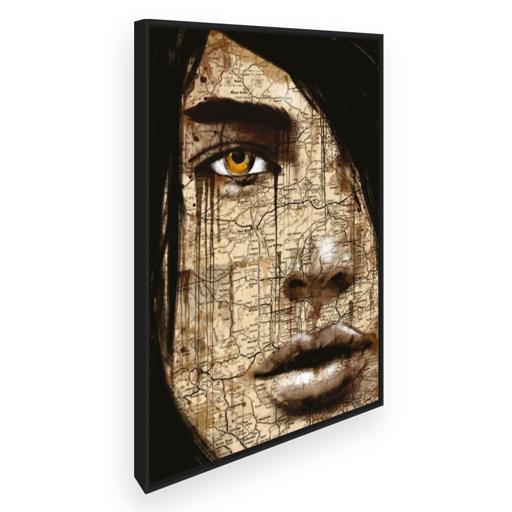 Toile Portrait cartographique