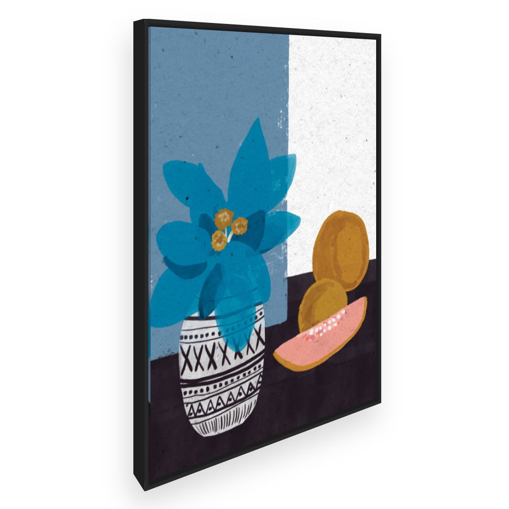 Toile Vase fruité vibrant