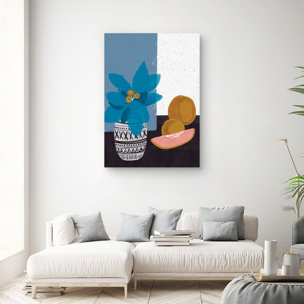 Tableau Vase fruité vibrant