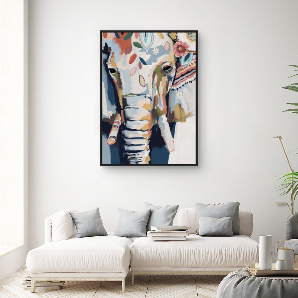 Tableau Éléphant artistique