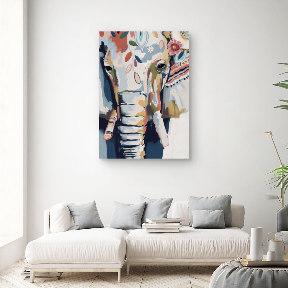 Tableau Éléphant artistique