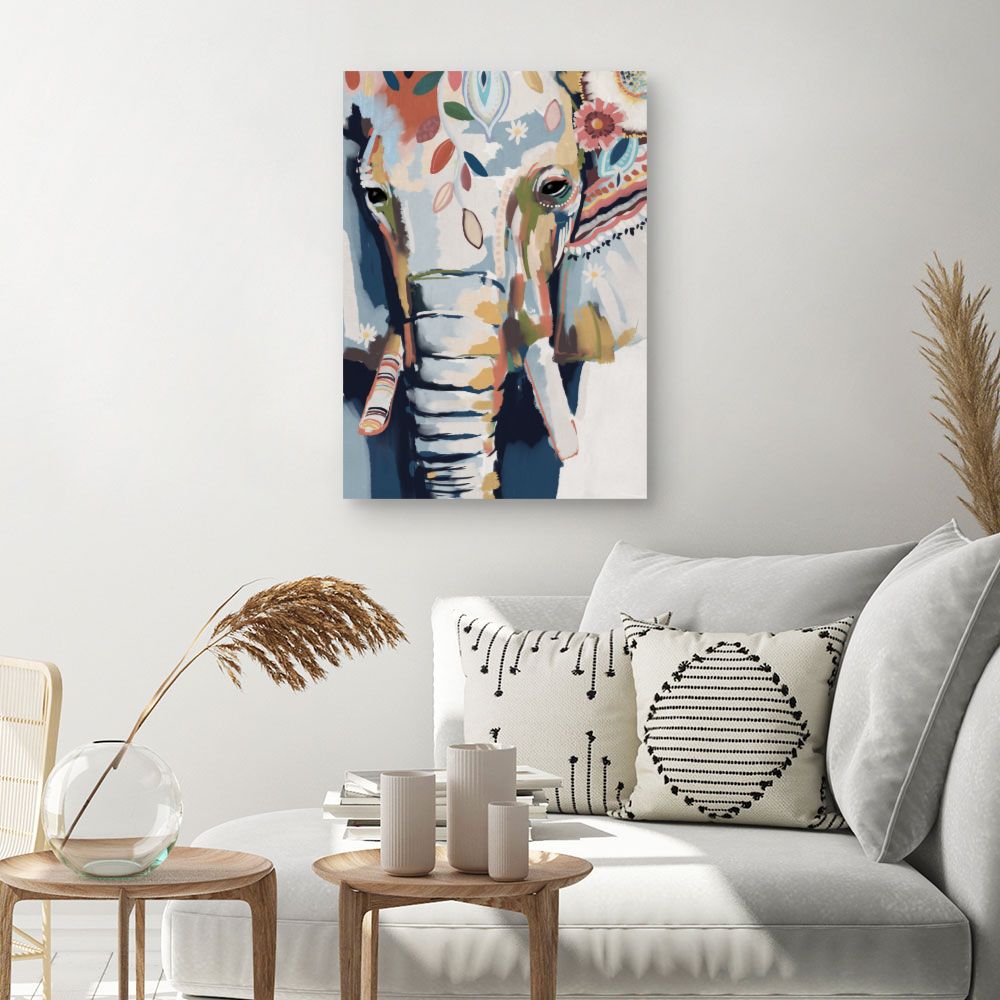 Tableau Éléphant artistique
