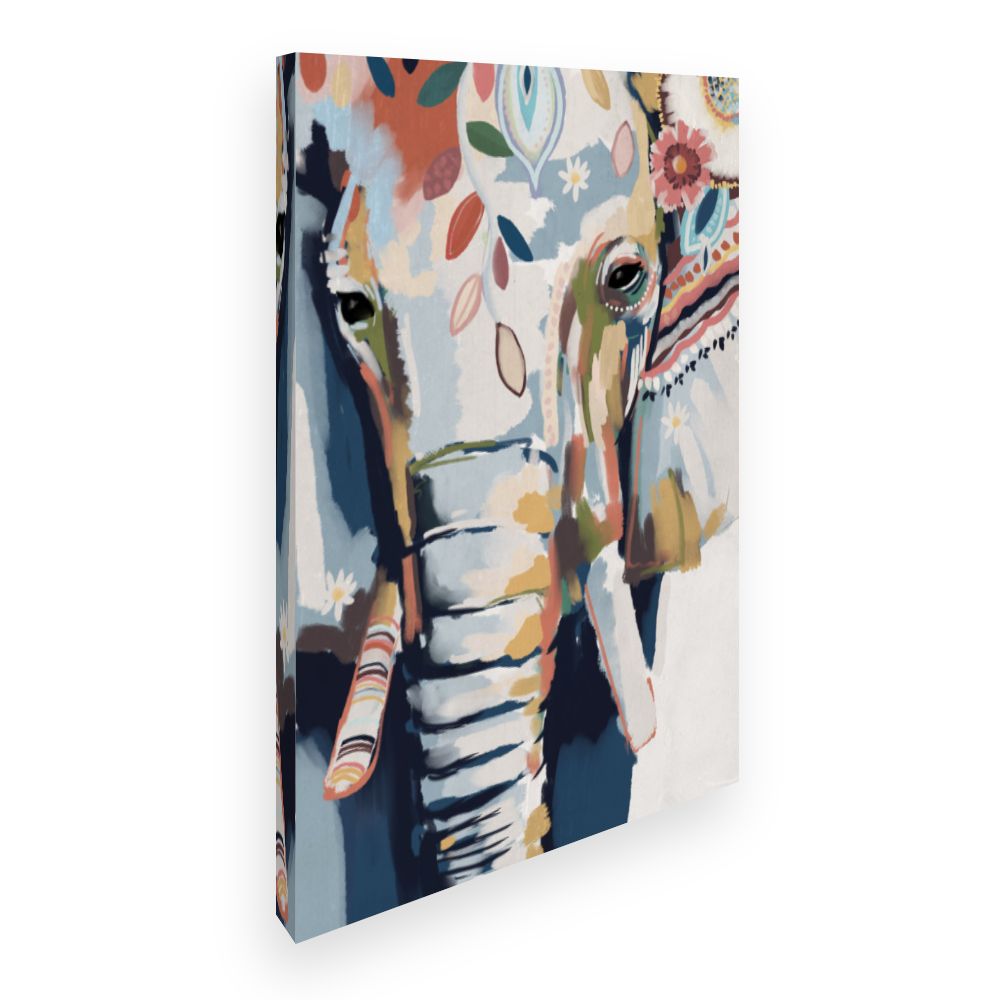 Toile Éléphant artistique