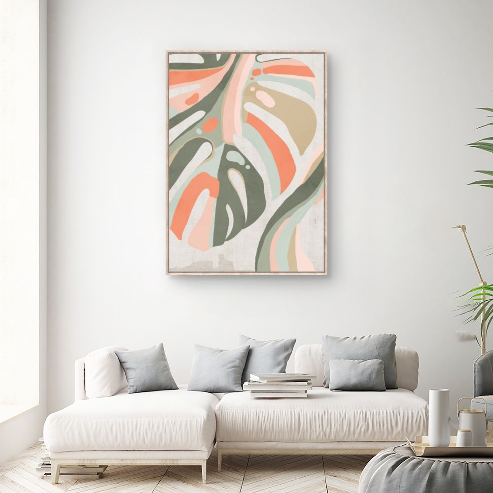 Tableau Feuilles abstraites modernes