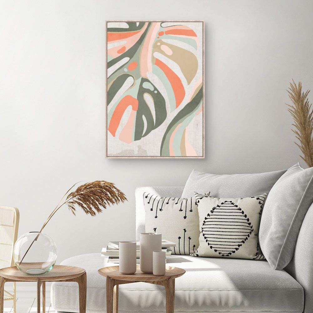 Tableau Feuilles abstraites modernes