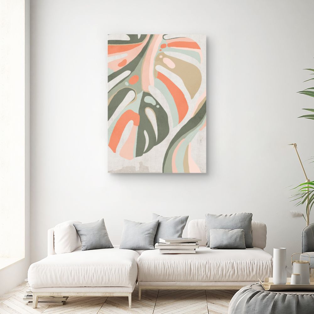 Tableau Feuilles abstraites modernes