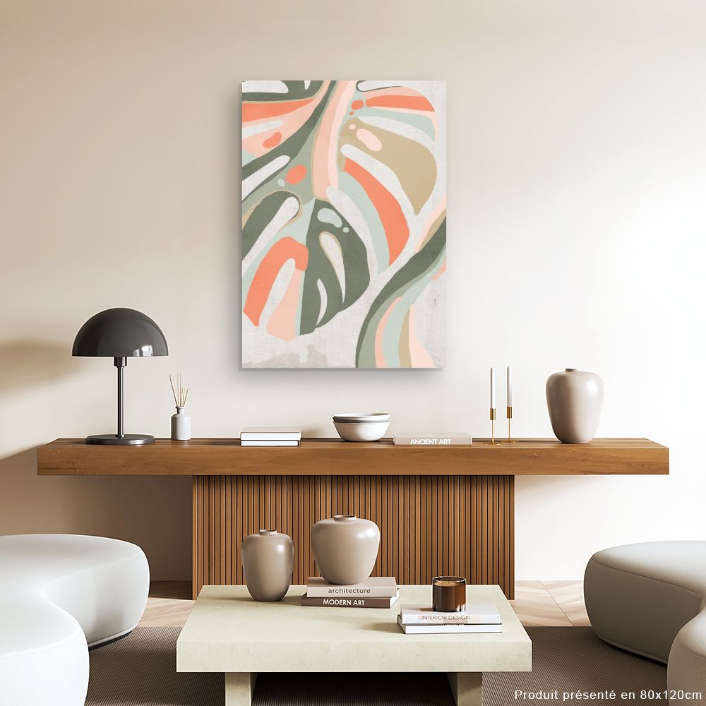 Tableau Feuilles abstraites modernes
